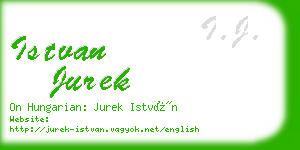 istvan jurek business card